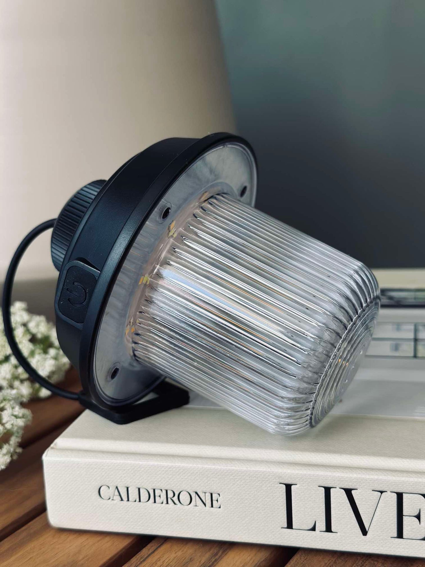 Campinglampe m. ledning - Color mix