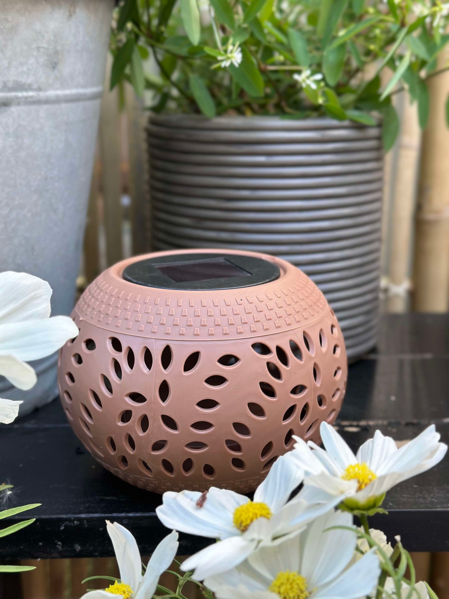 Lanterne FIONA Solar - Old rose