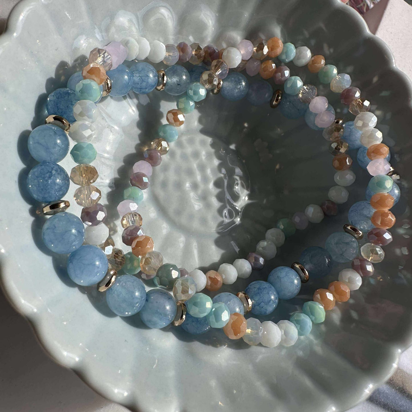 Armbånd Luna Soft blue – Sæt med 3 stk