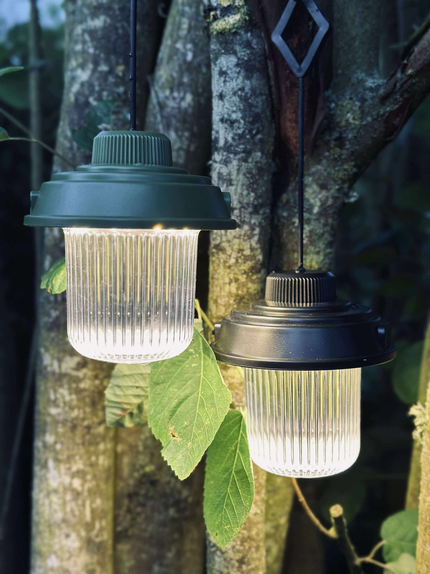 Campinglampe m. ledning - Color mix