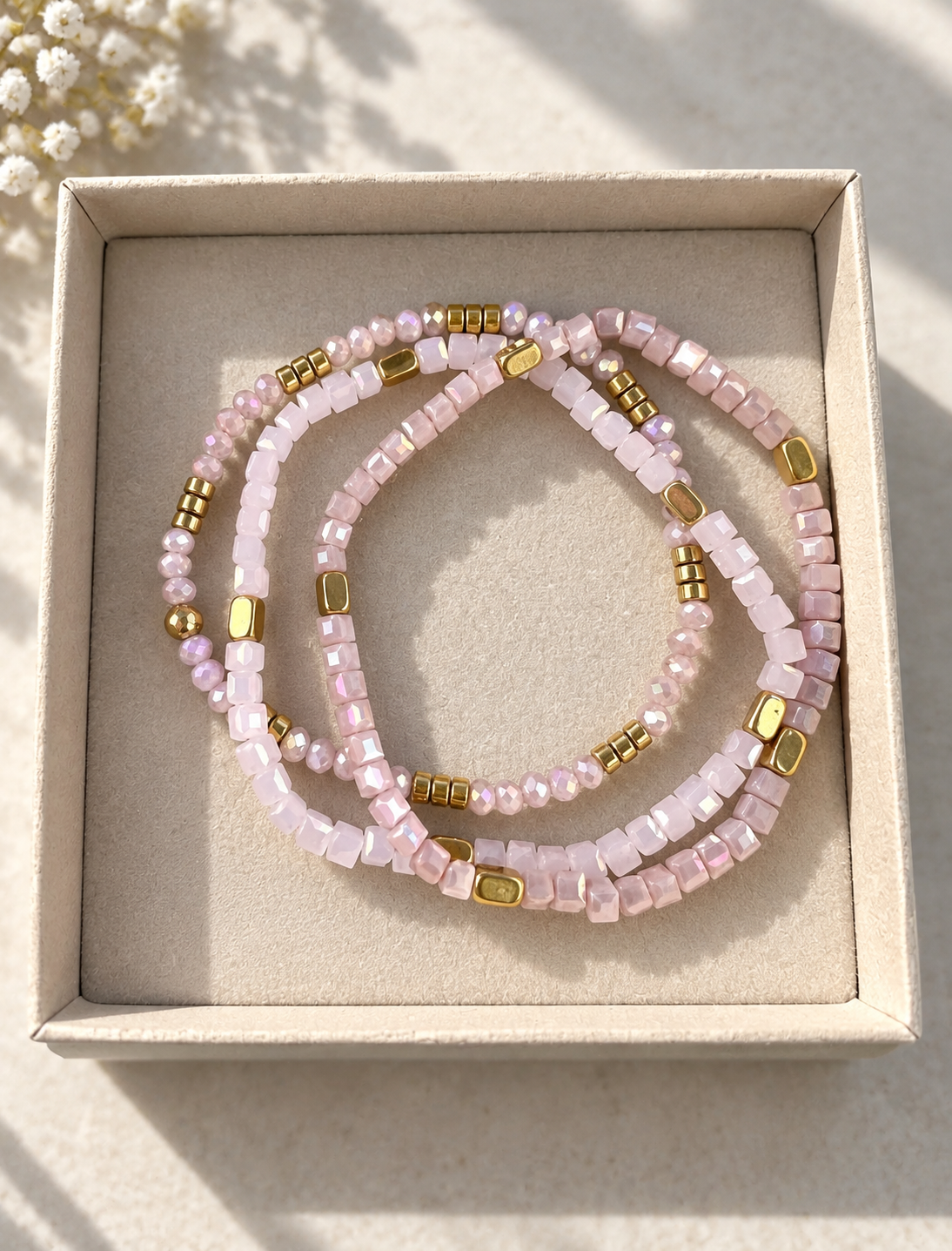 Armbånd Merle – Lavendel mix 1.stk
