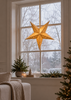 Stjerne 60 cm med LED lys - Guld
