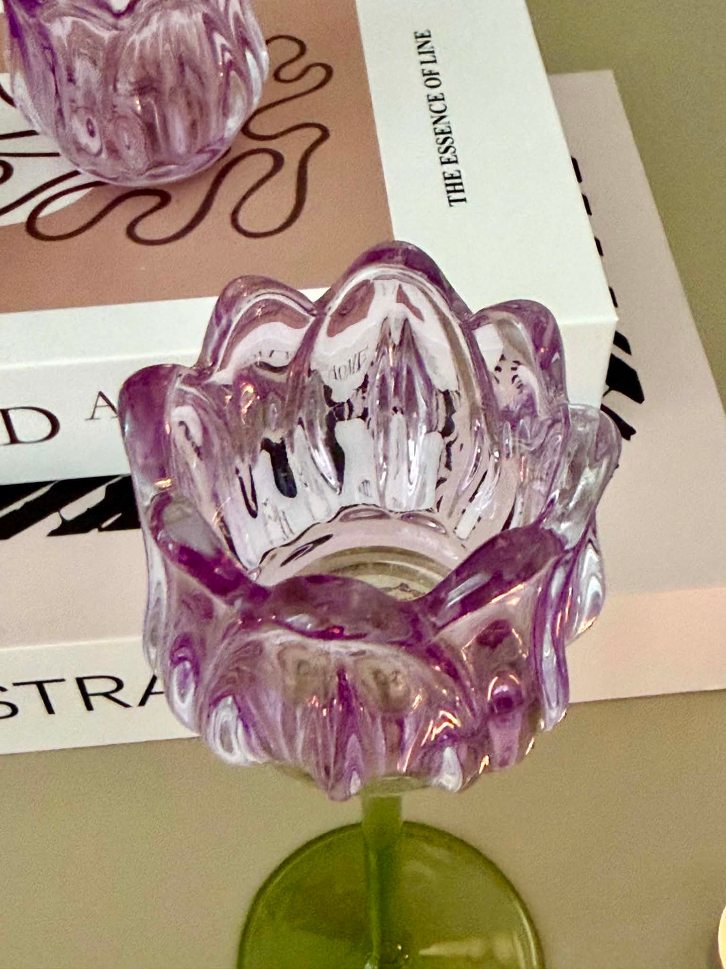 Lysestager Tulipan - Lilla