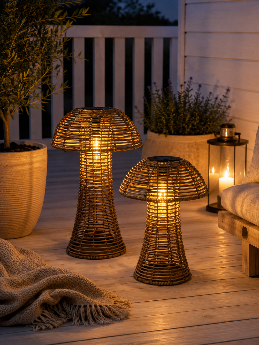 Mushroom Solar - Natur Small