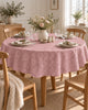 Dug JACQUARD dia 140cm - Rosa