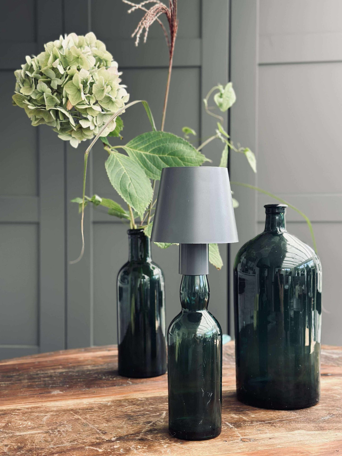 LED lampe til vinflaske - Grå MIX