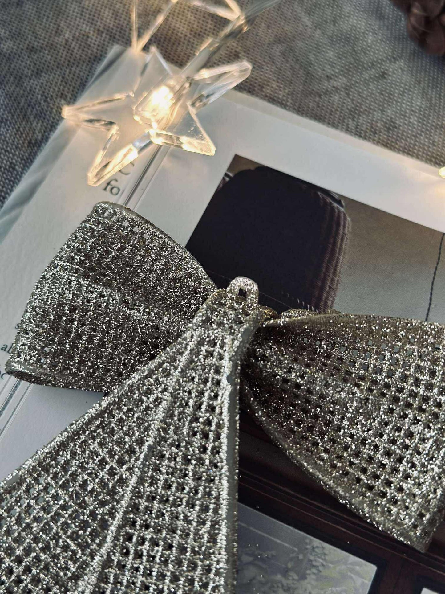Sløjfe glitter - Gold