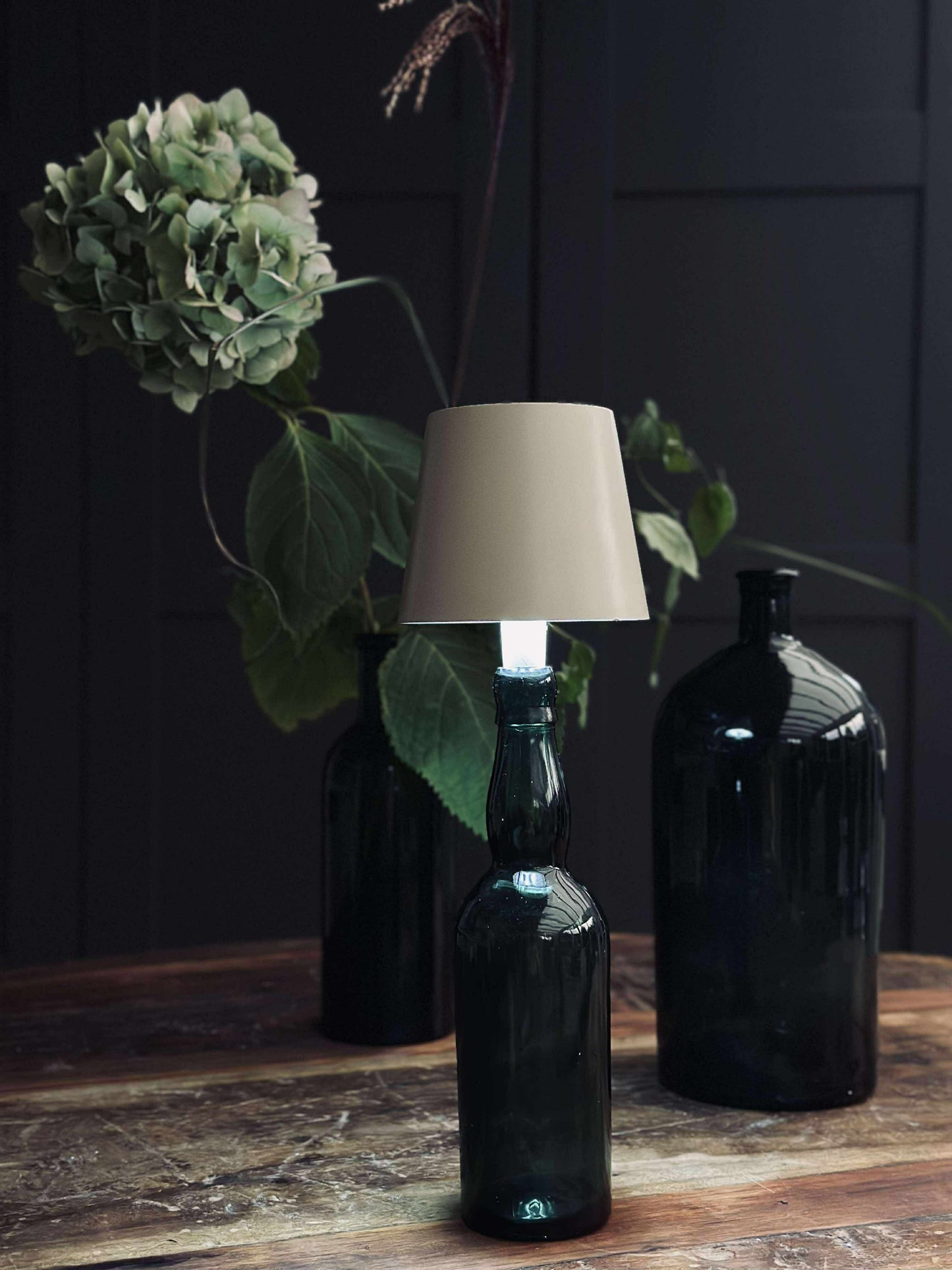 LED lampe til vinflaske - Creme MIX