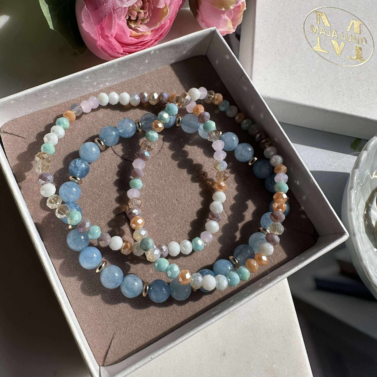 Armbånd Luna Soft blue – Sæt med 3 stk