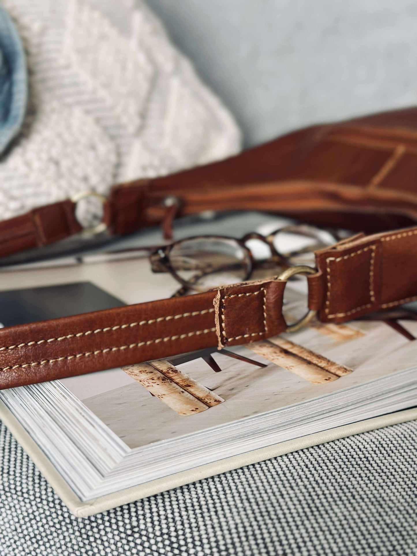 Skuldertaske Alicia - Cognac