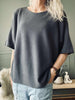 Bluse Sia Dark grey – Oversize