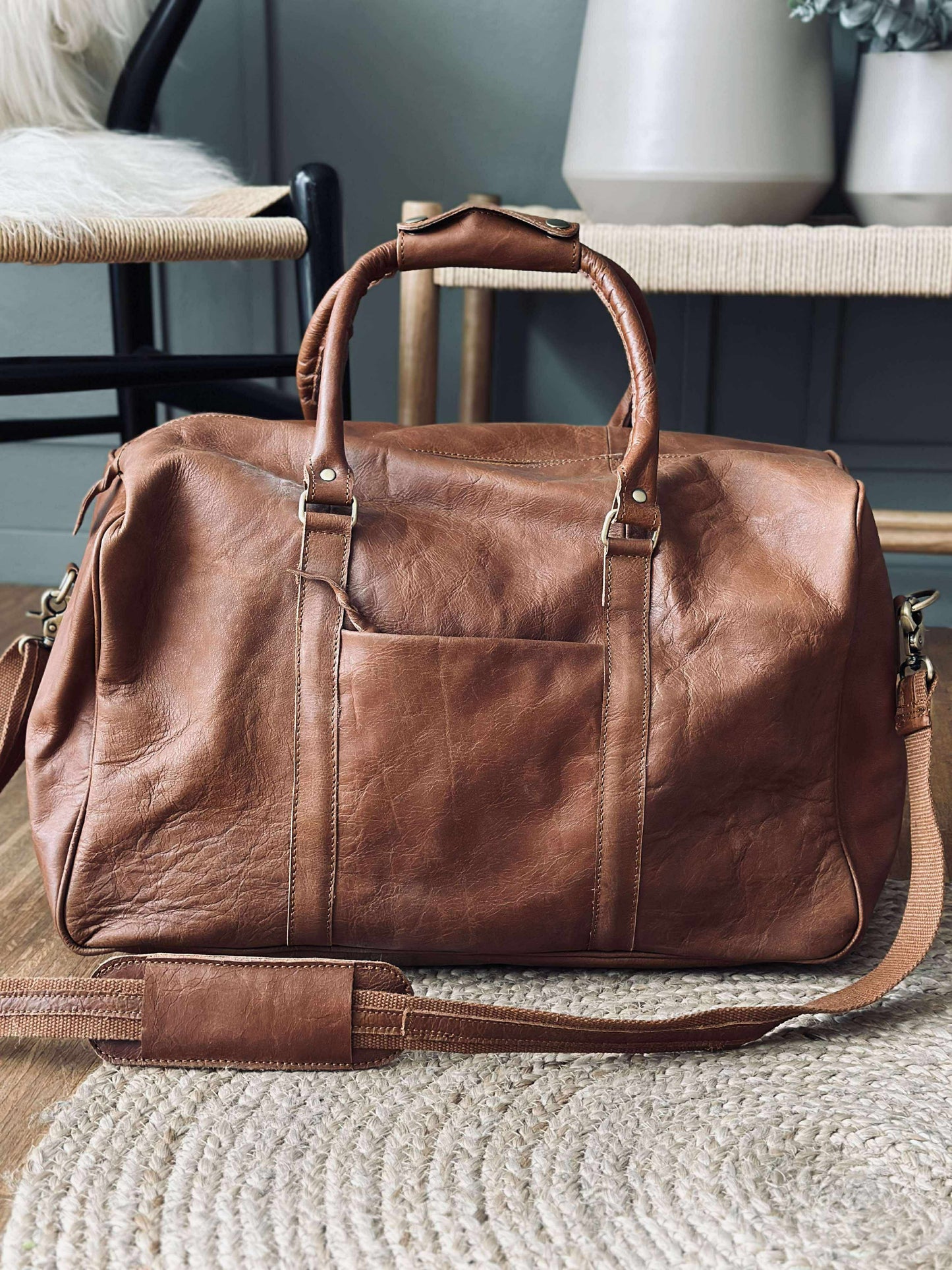 Weekendtaske GINNY Cognac