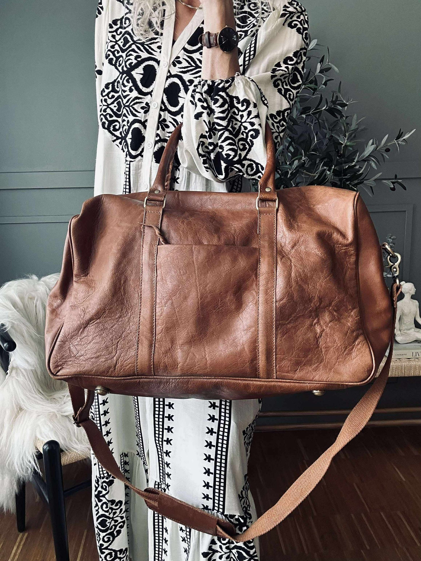 Weekendtaske GINNY Cognac