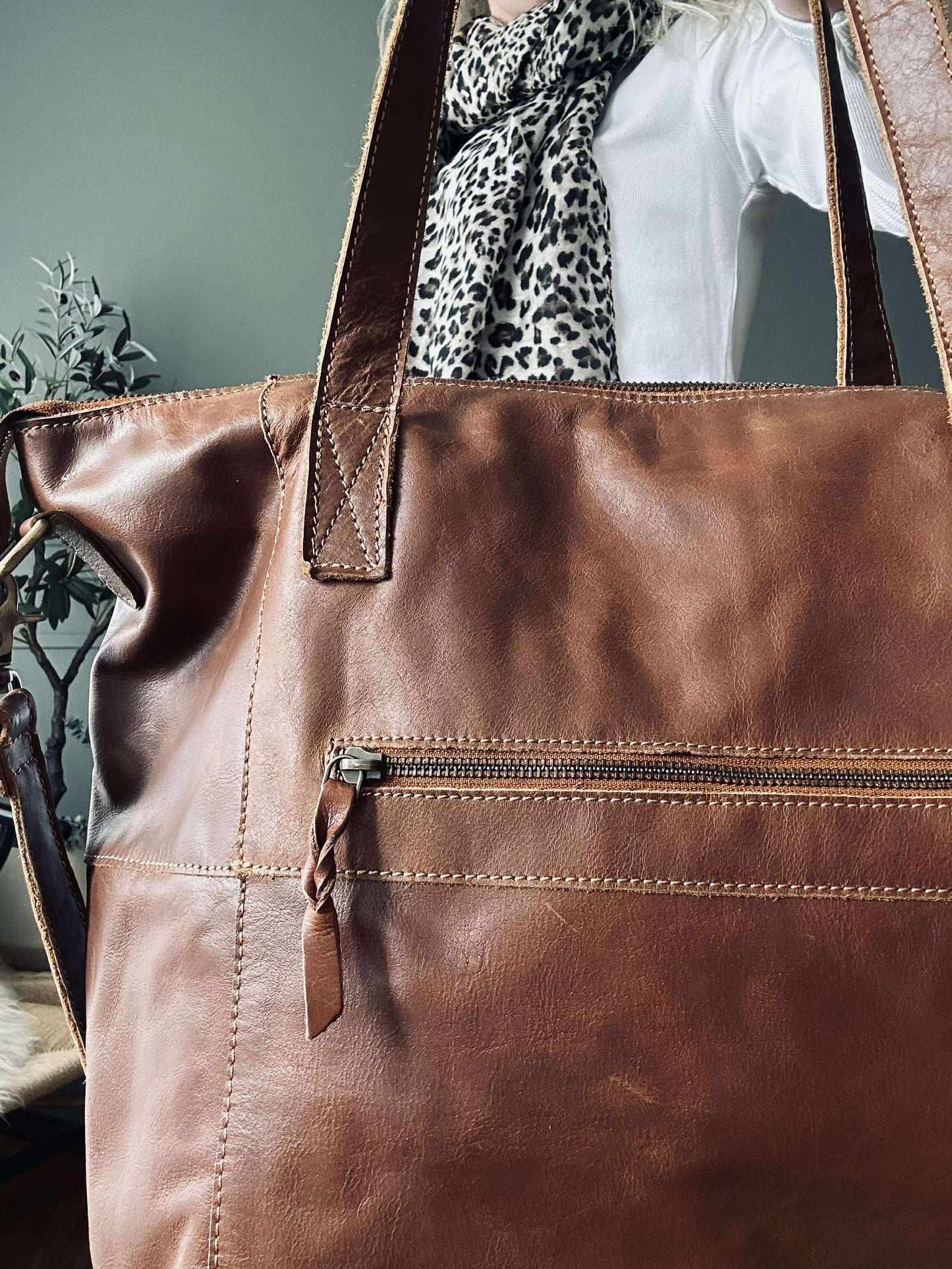 Shopper Sasja - Cognac