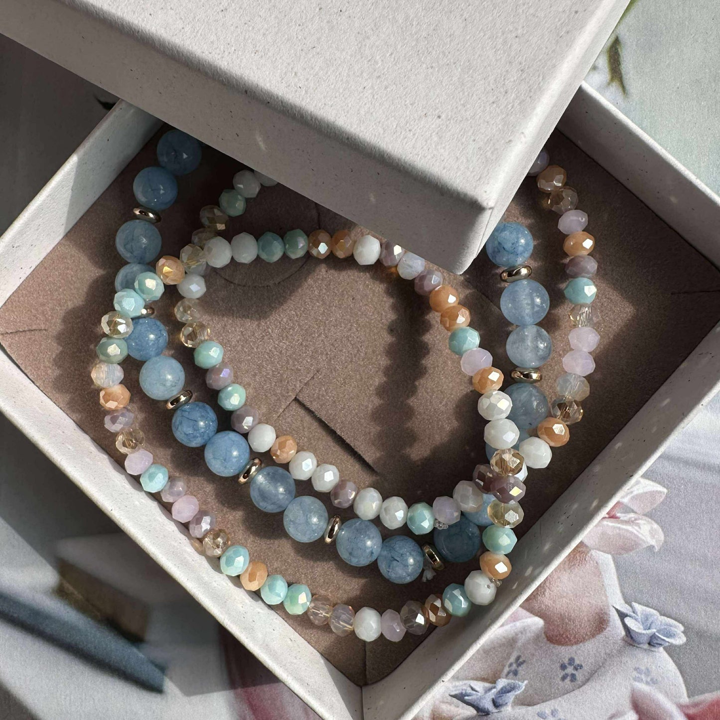 Armbånd Luna Soft blue – Sæt med 3 stk