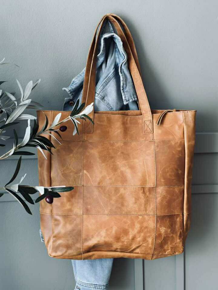 Shopper - Cognac / black