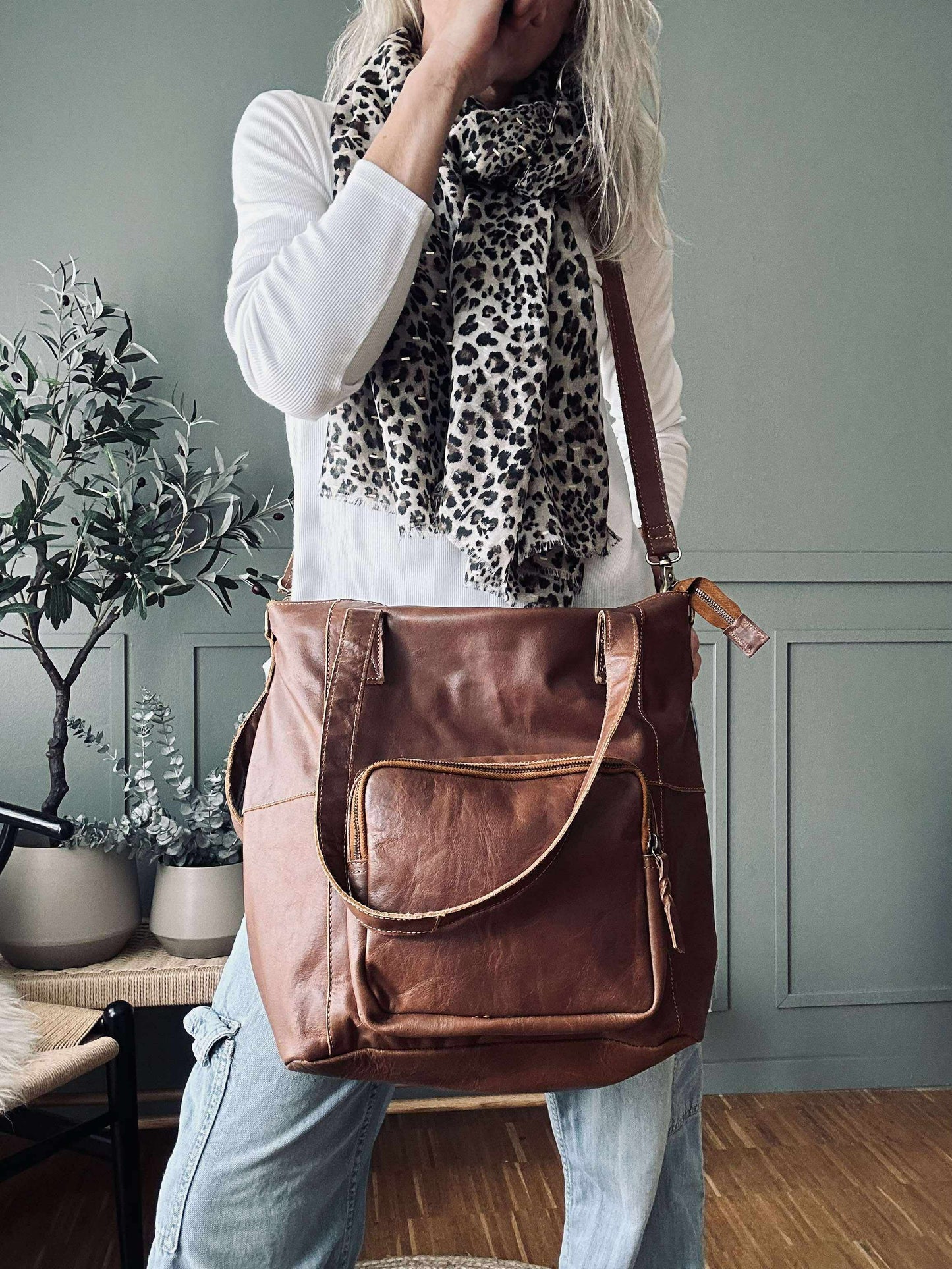 Shopper Sasja - Cognac