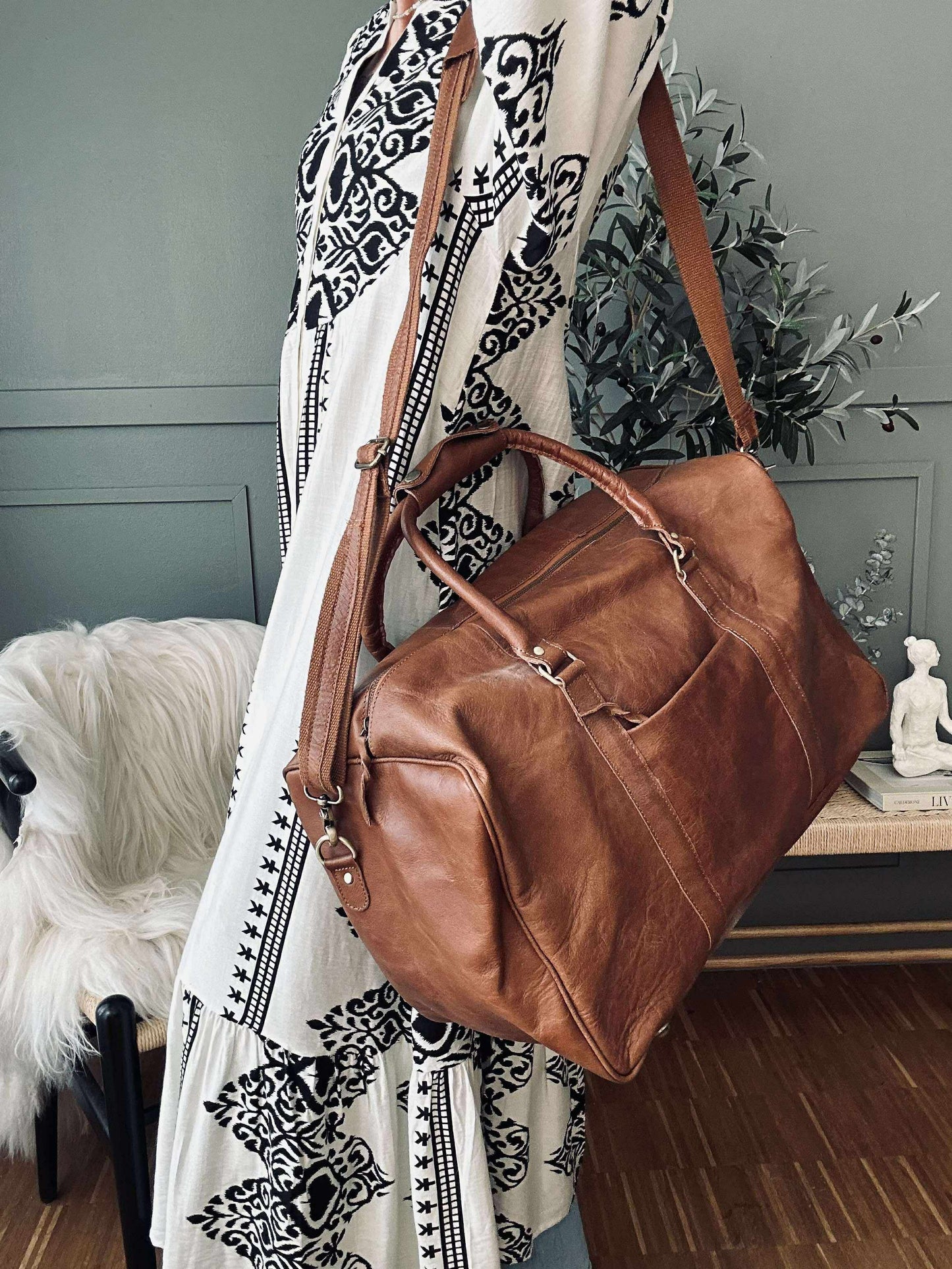 Weekendtaske GINNY Cognac