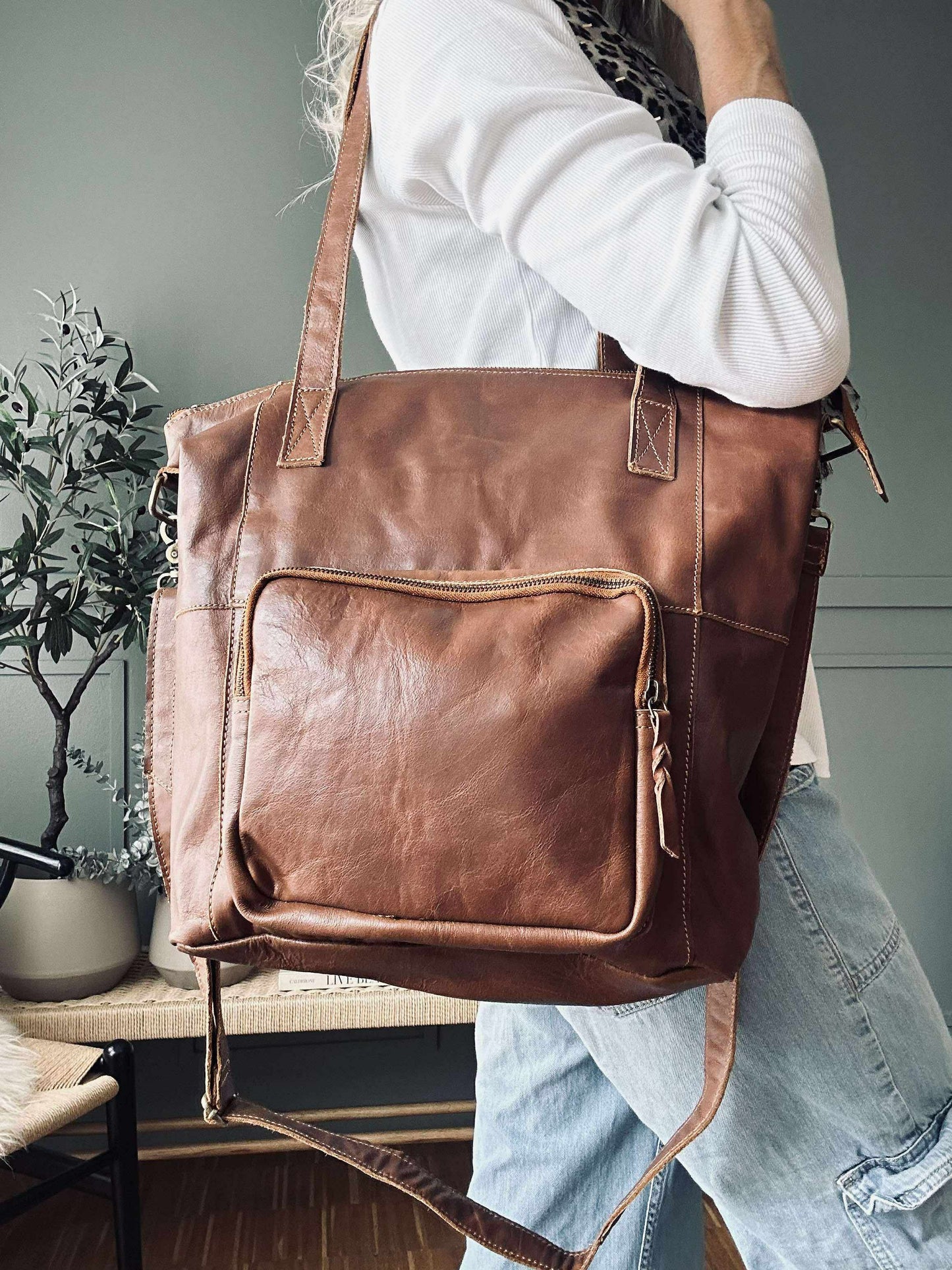 Shopper Sasja - Cognac