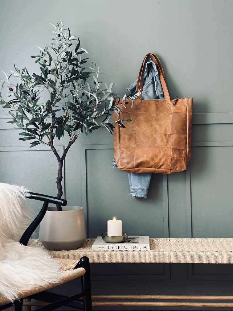 Shopper - Cognac / black