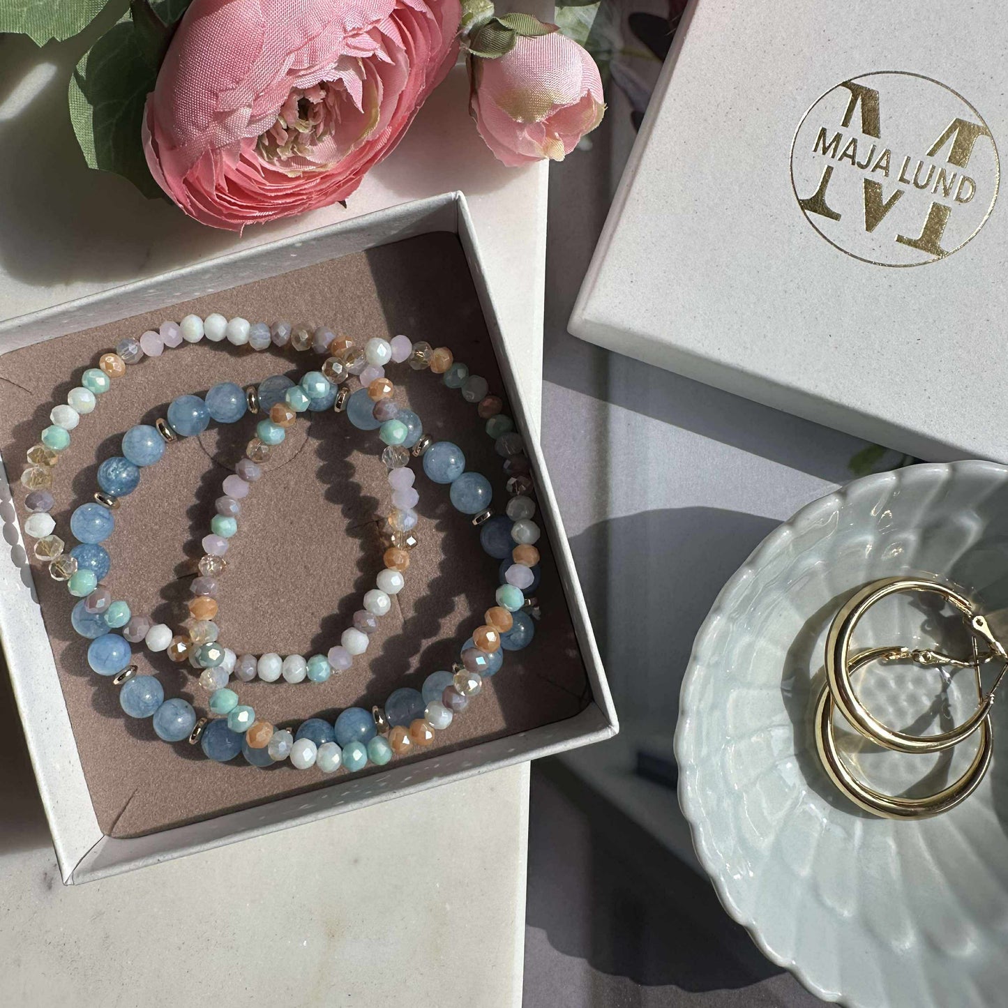 Armbånd Luna Soft blue – Sæt med 3 stk