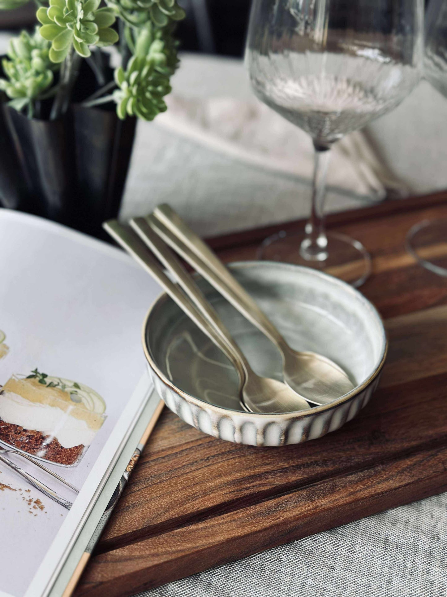 Latte Skeer - 4 stk Rustfrit stål - Lys Champagne