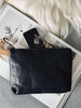Kosmetikpung / Clutch  - Black leather