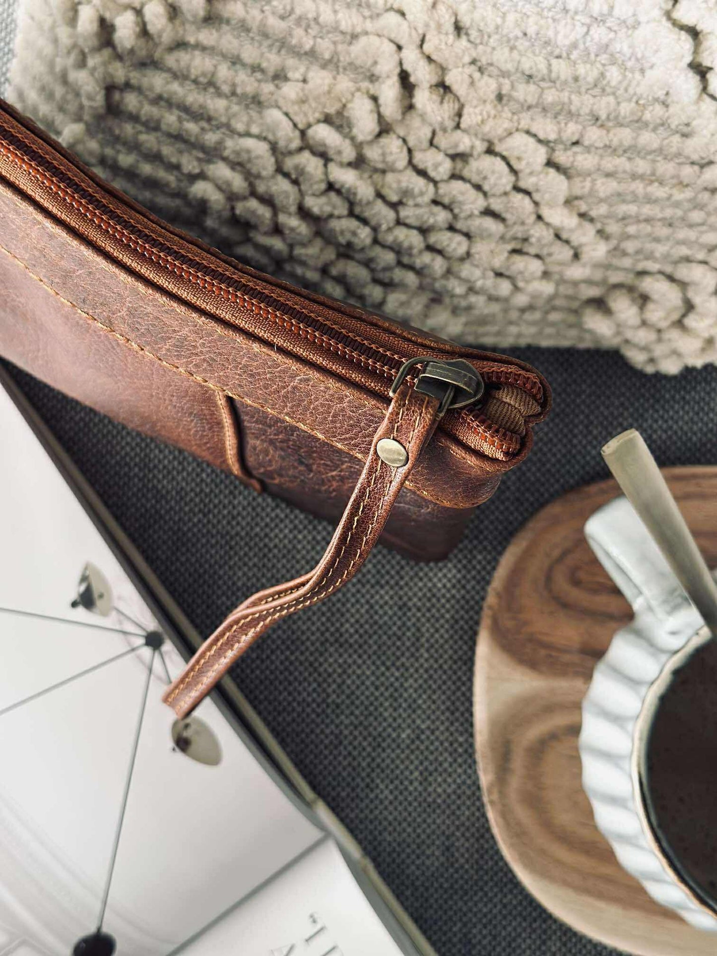 Clutch Oline Dark cognac