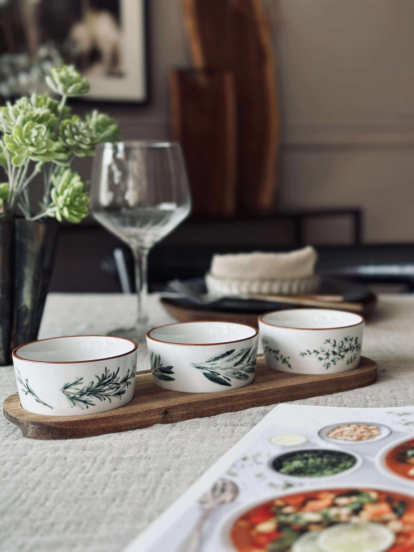 Tapas - 3 skåle og fad