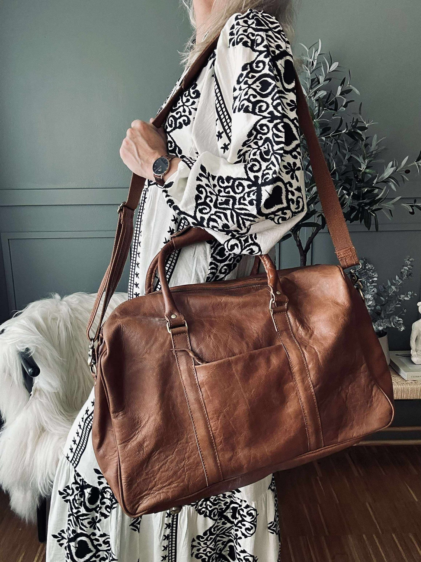 Weekendtaske GINNY Cognac