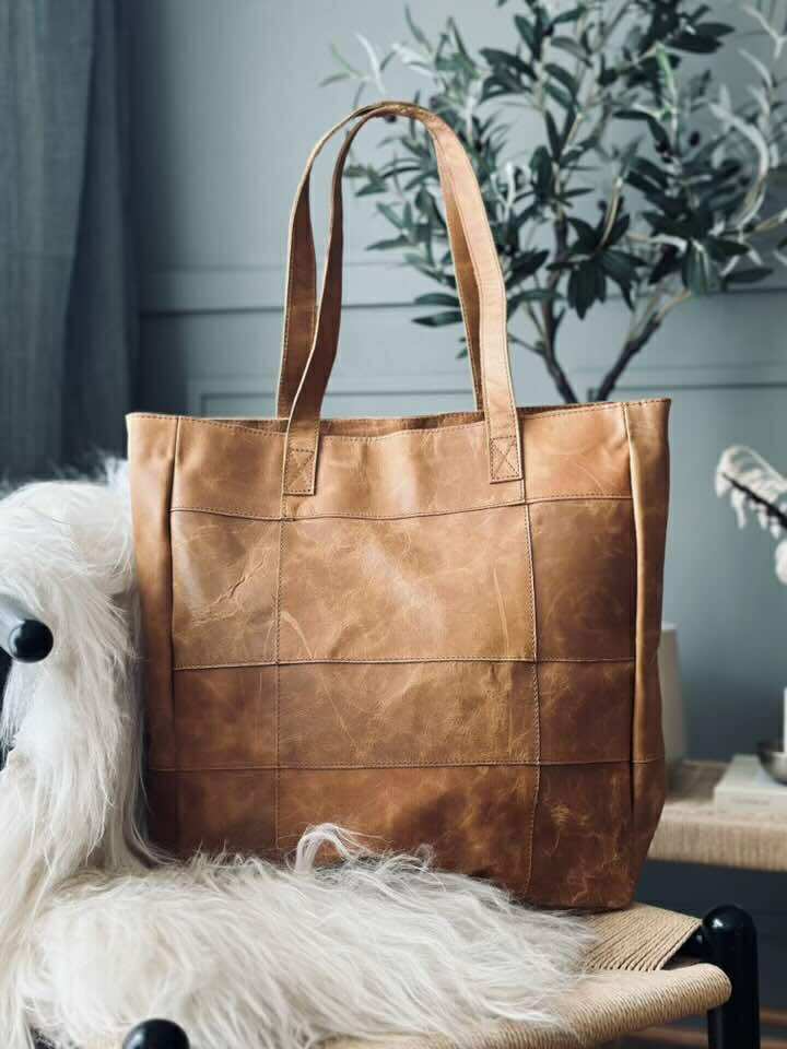 Shopper - Cognac / black