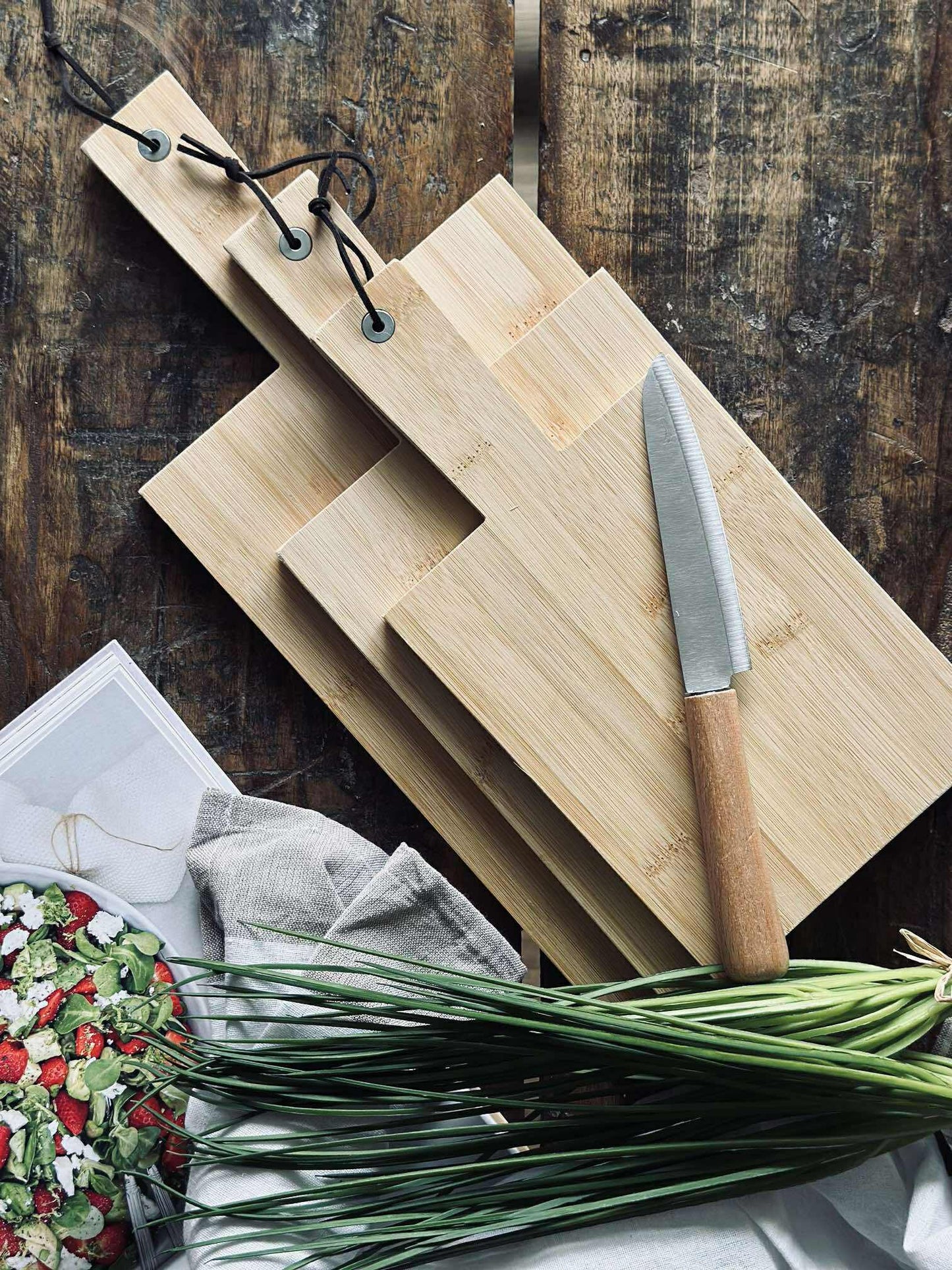 Skærebræt - 3 stk. Bambus