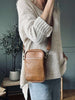 Mobiltaske Emma - Cognac