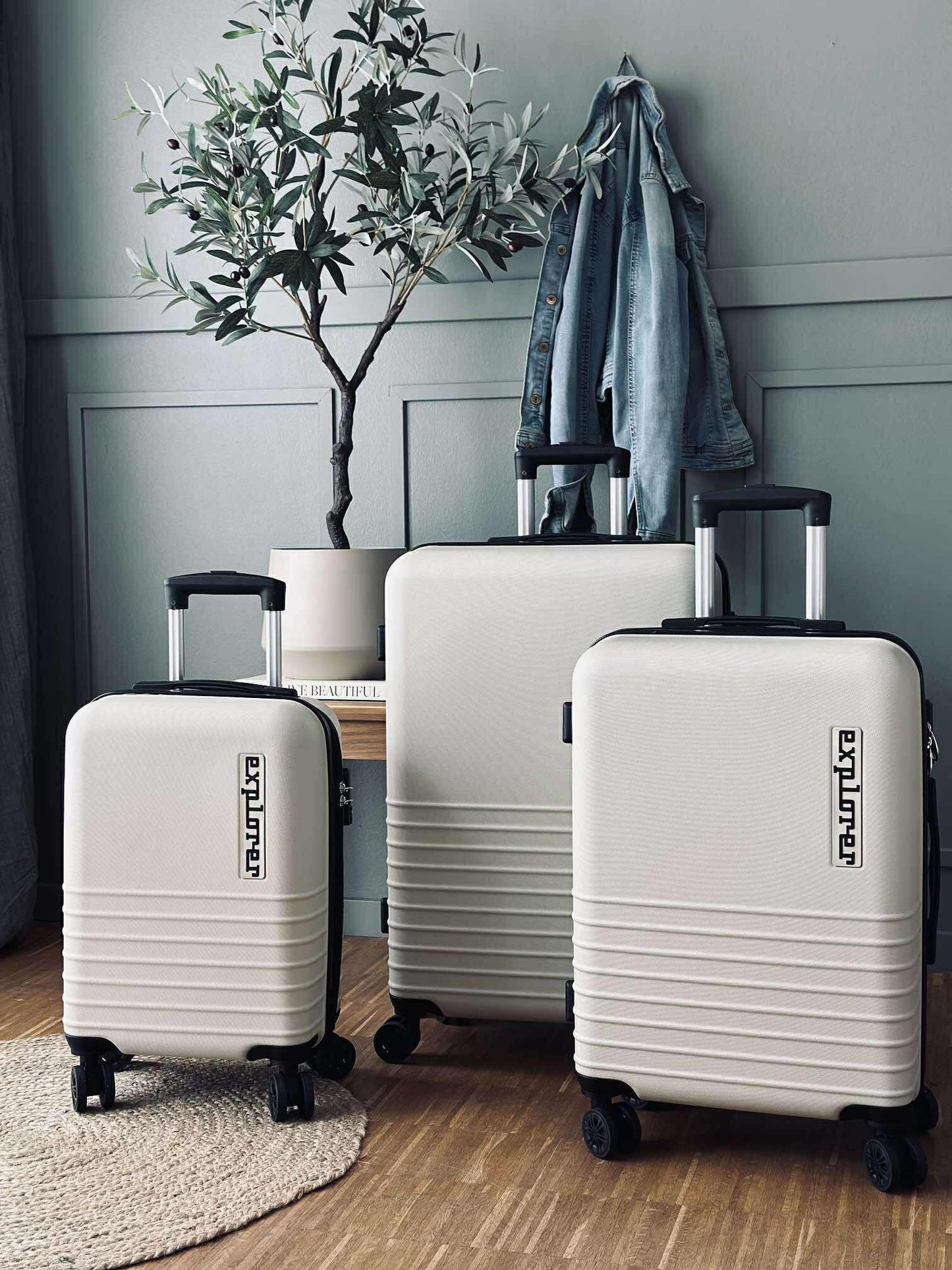 Kuffert sæt af 3 stk – Beige