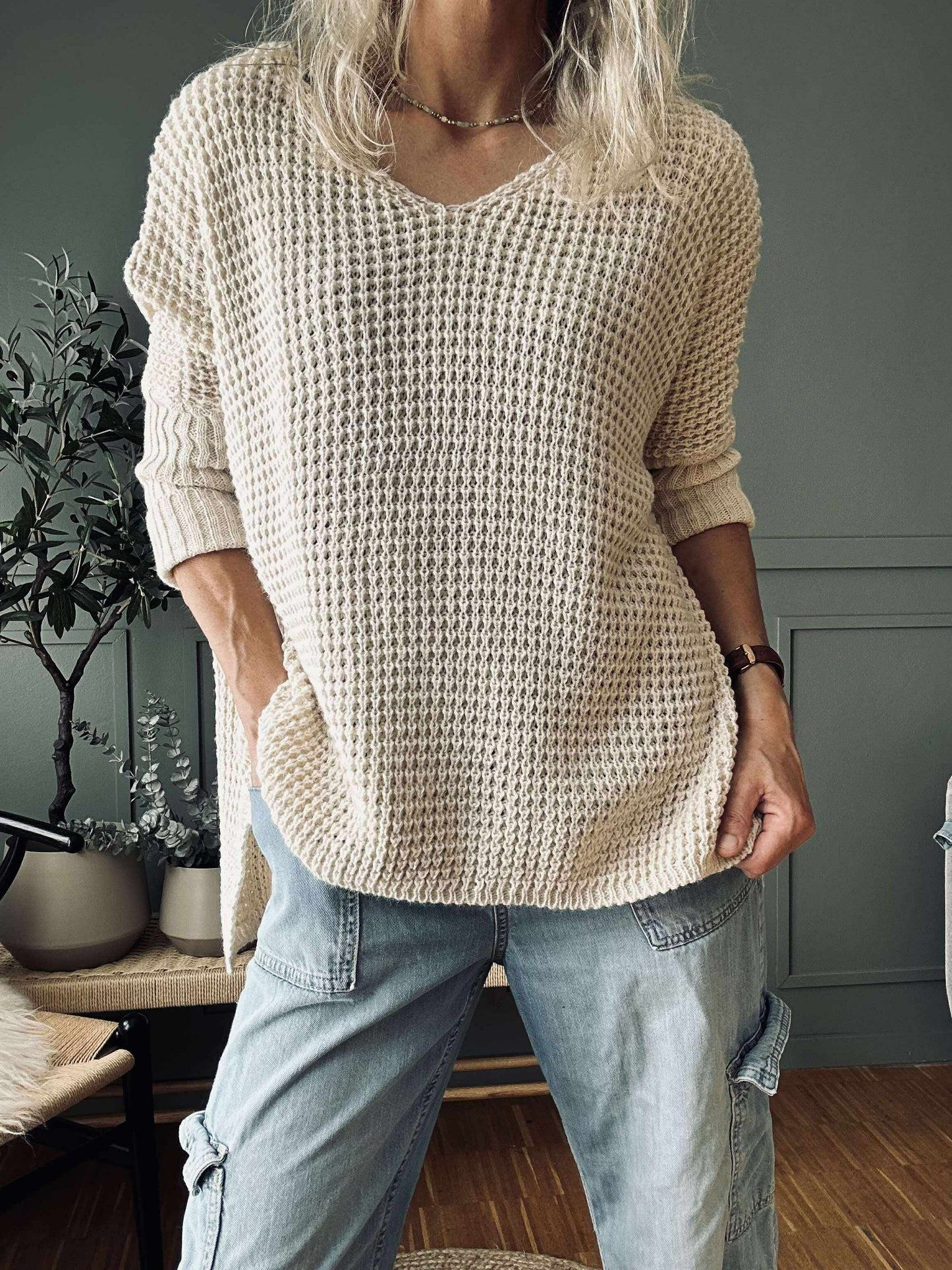 Strik MILLE beige – Onesize