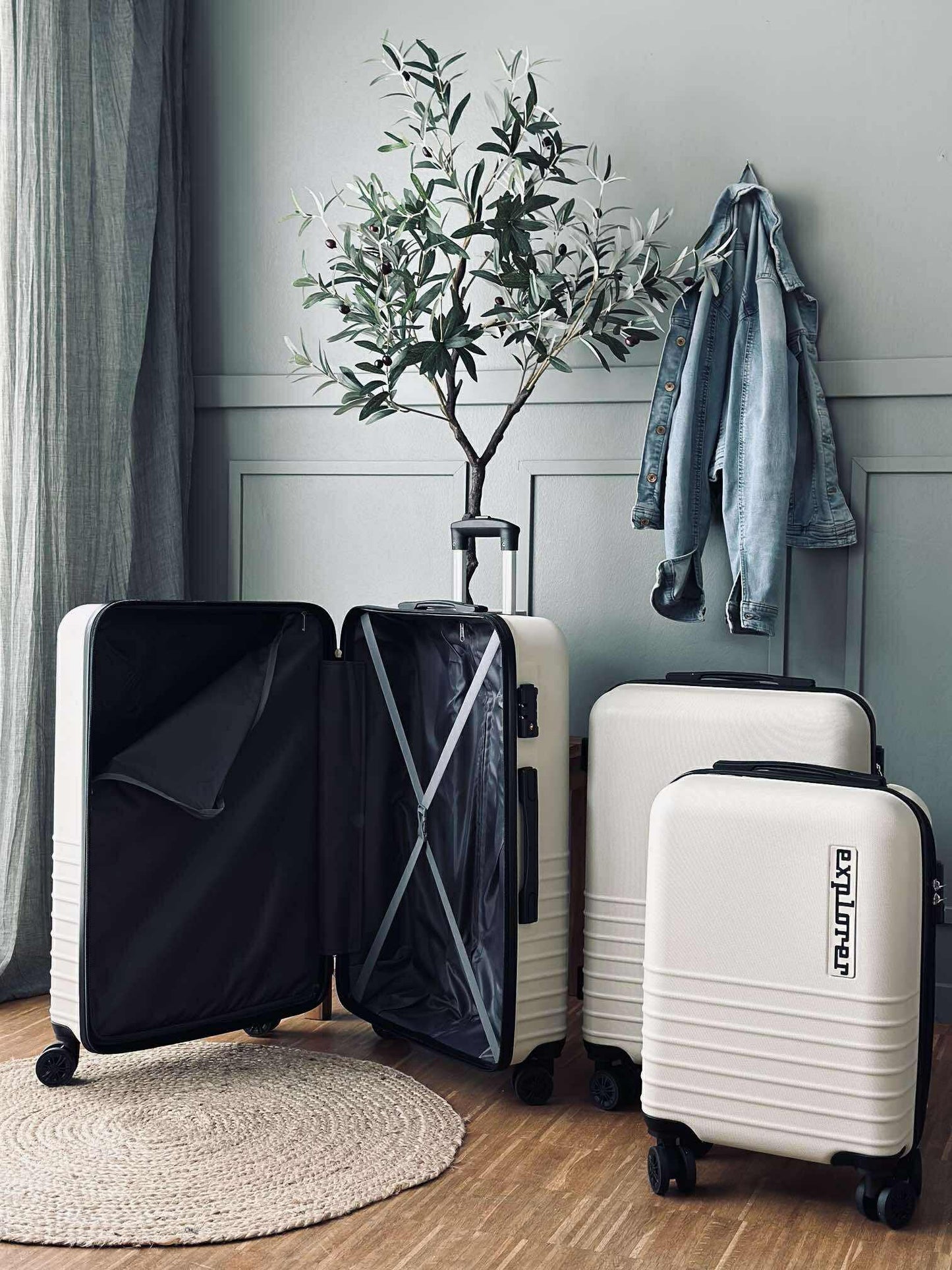 Kuffert sæt af 3 stk – Beige