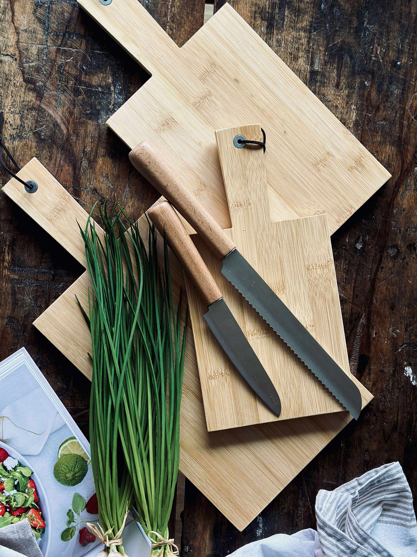 Skærebræt - 3 stk. Bambus