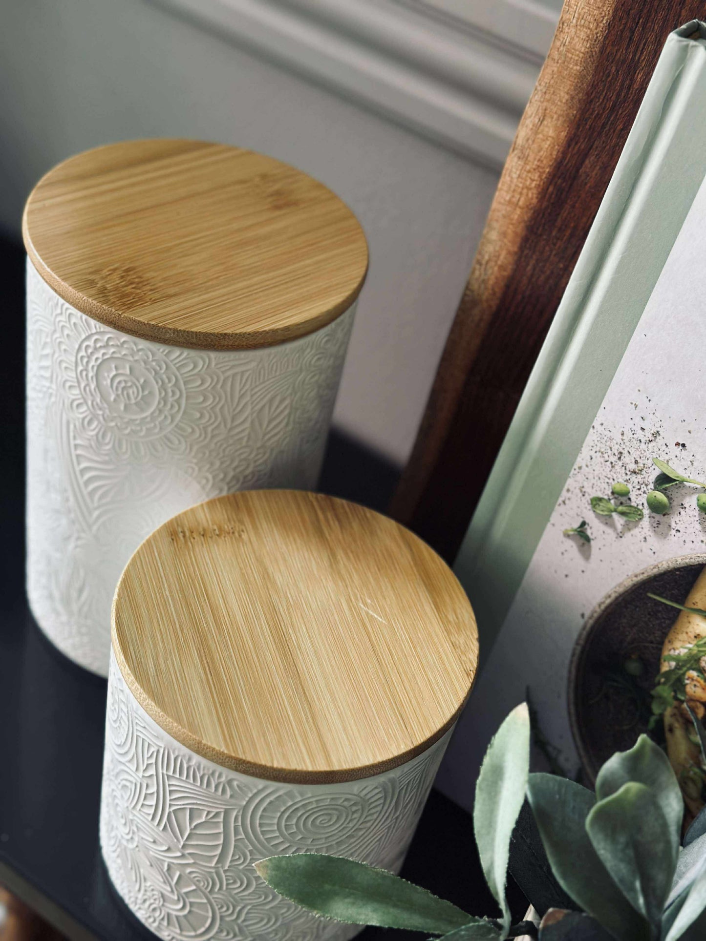 Krukke med låg - Keramik 800ml