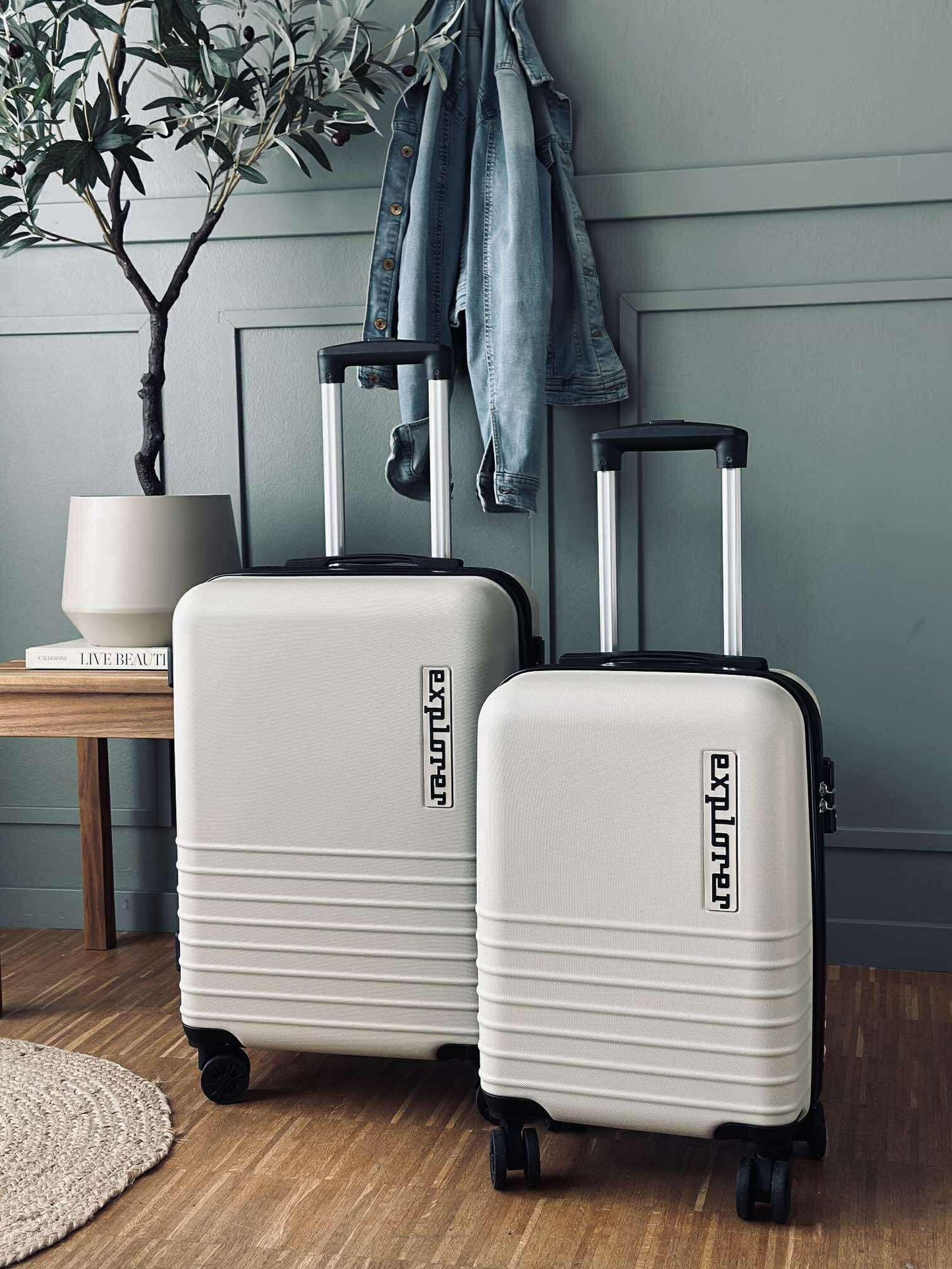 Kuffert sæt af 2 stk – Beige