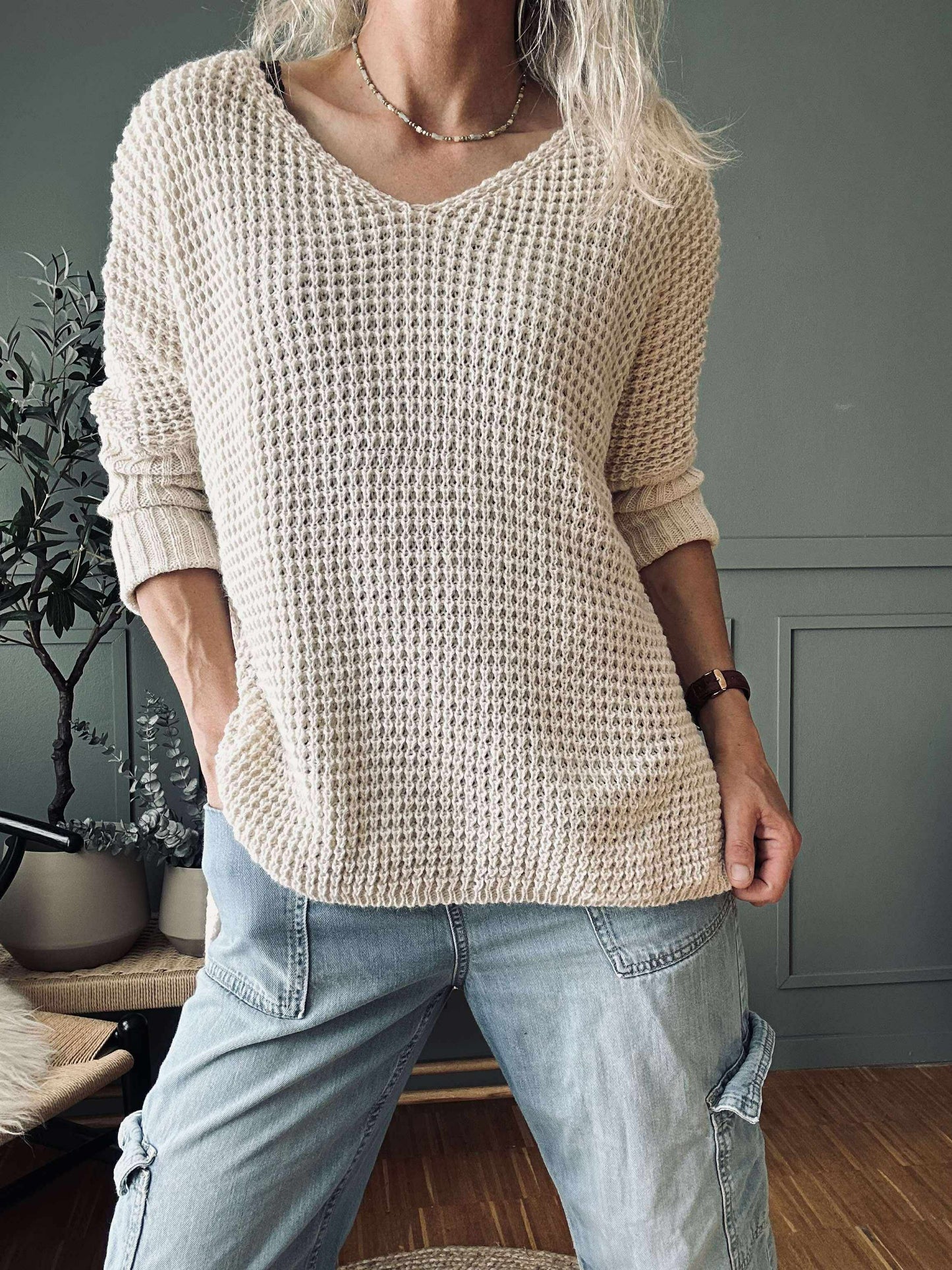 Strik MILLE beige – Onesize