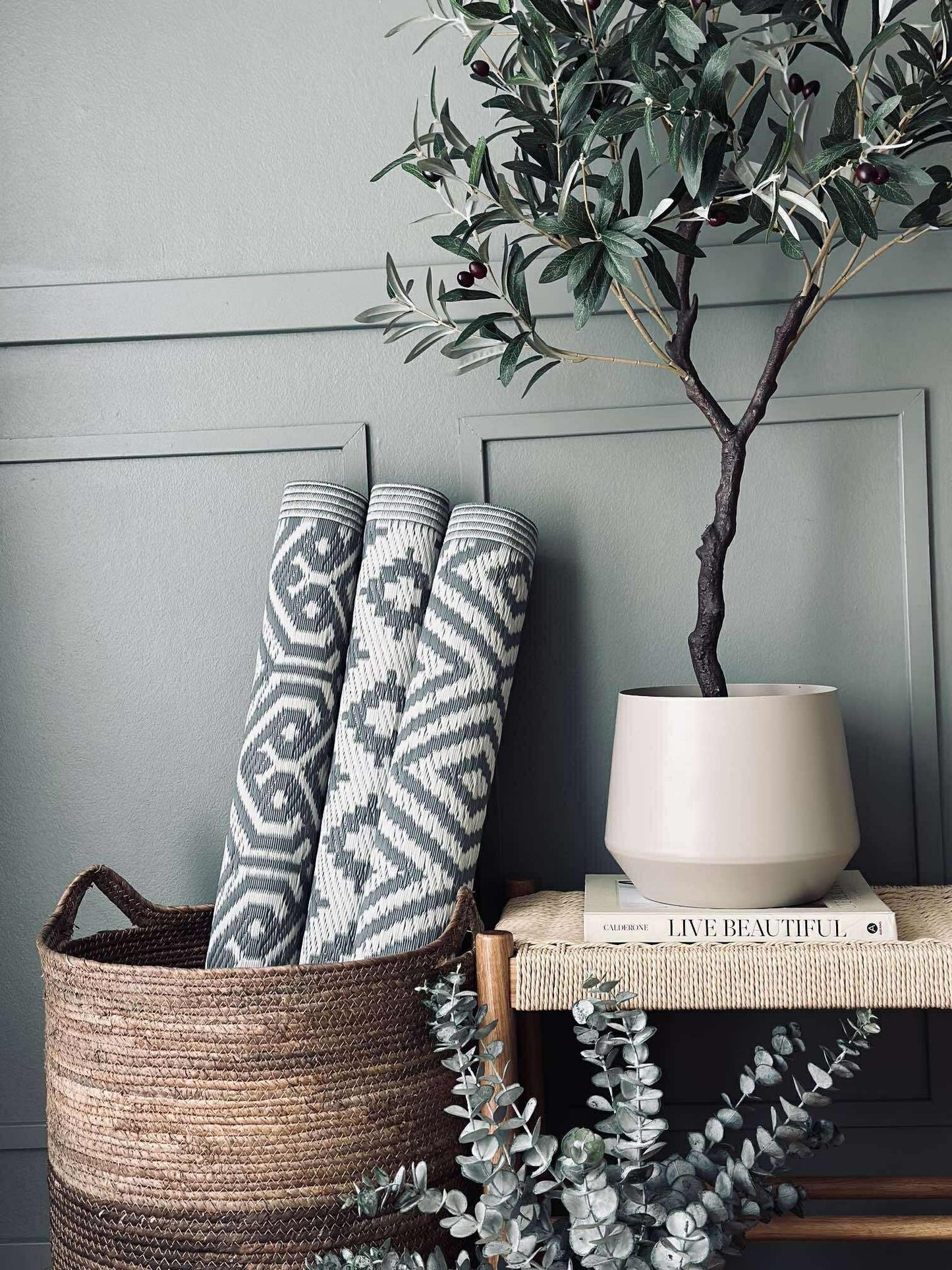 Udendørstæppe - Grey mix