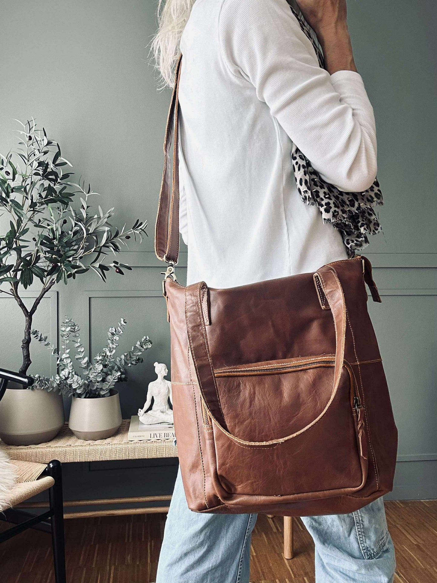 Shopper Sasja - Cognac