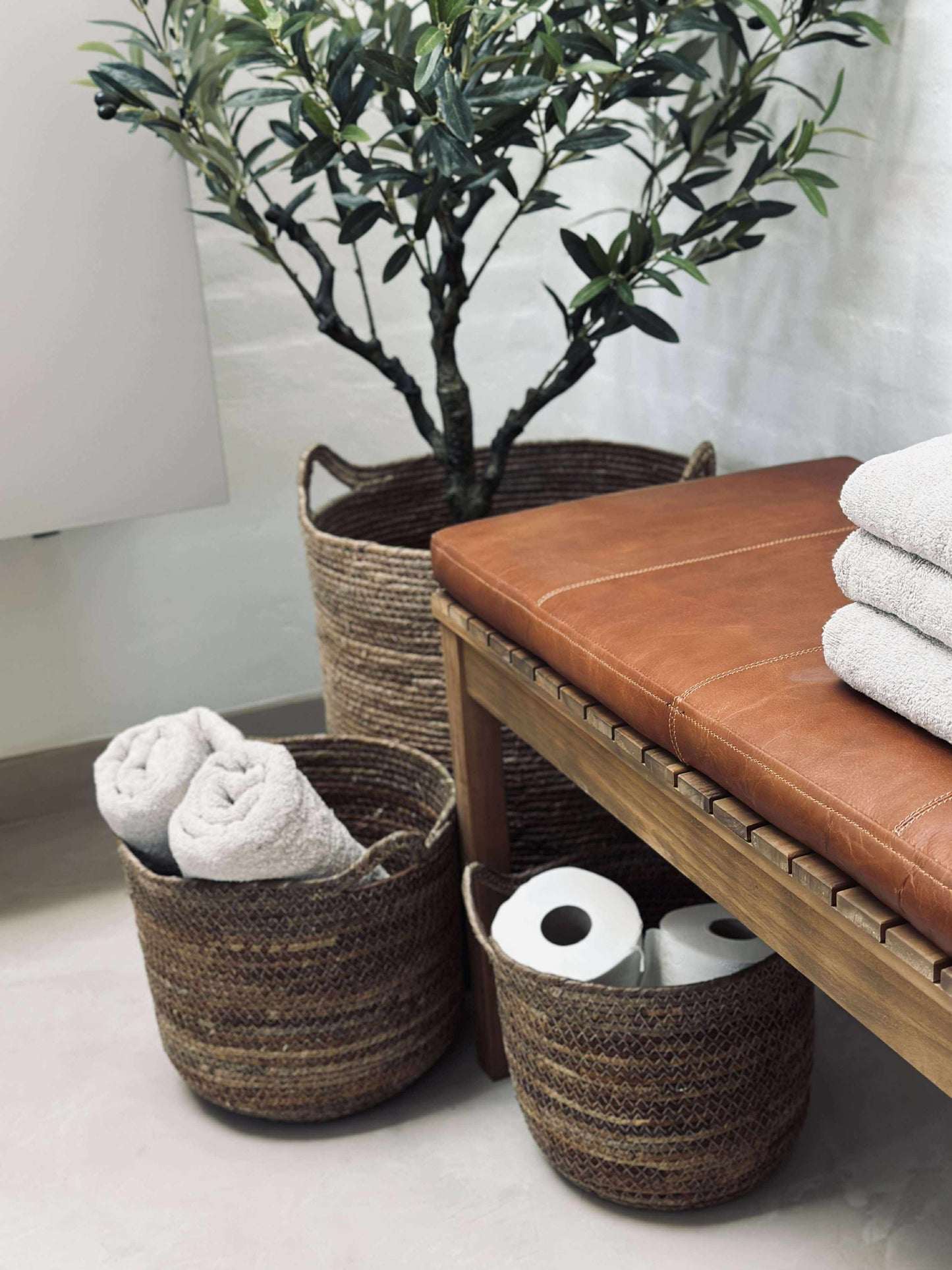 Hynde i læder Tokyo - 118cm Cognac