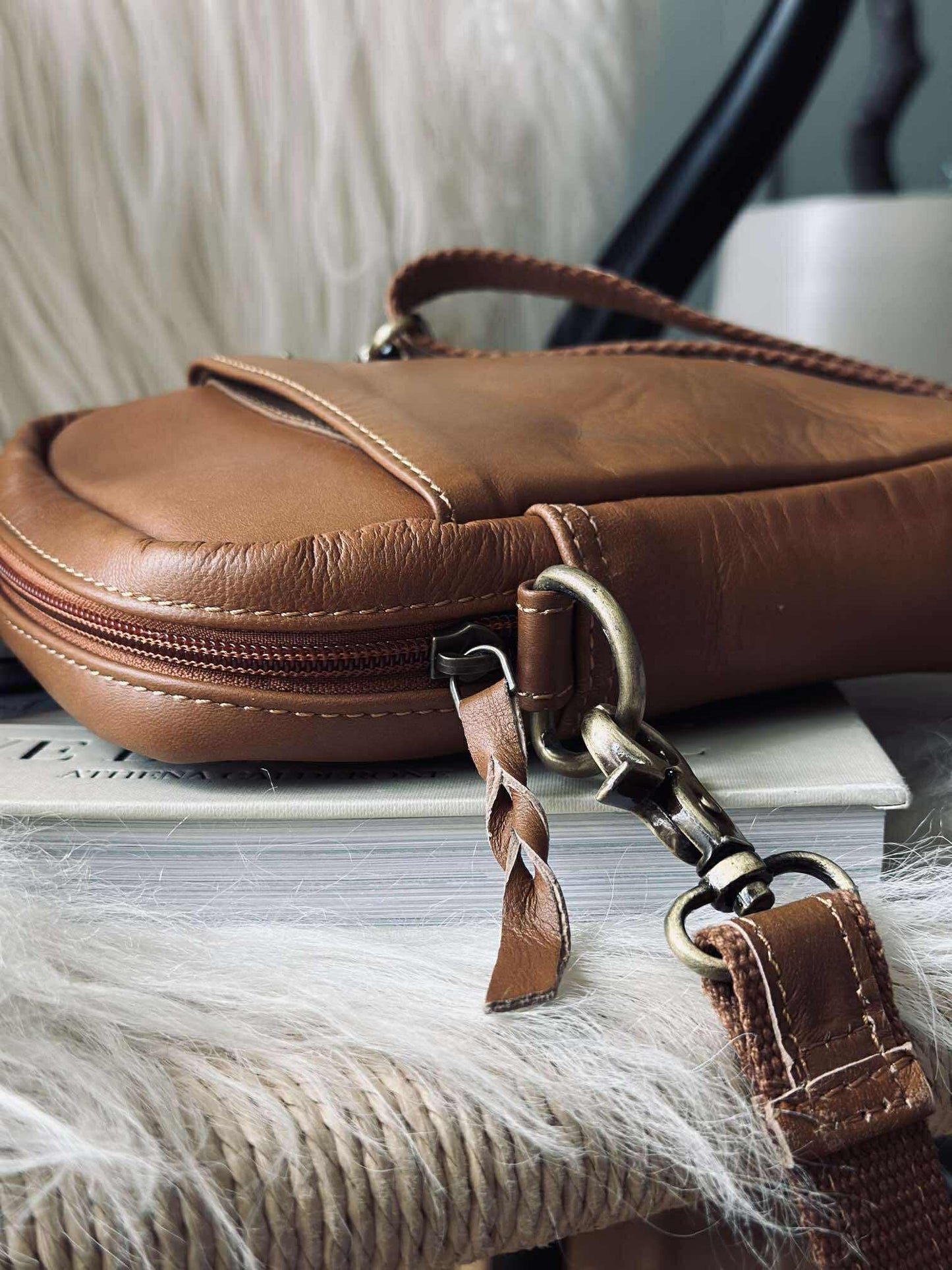 Mobiltaske Emma - Cognac