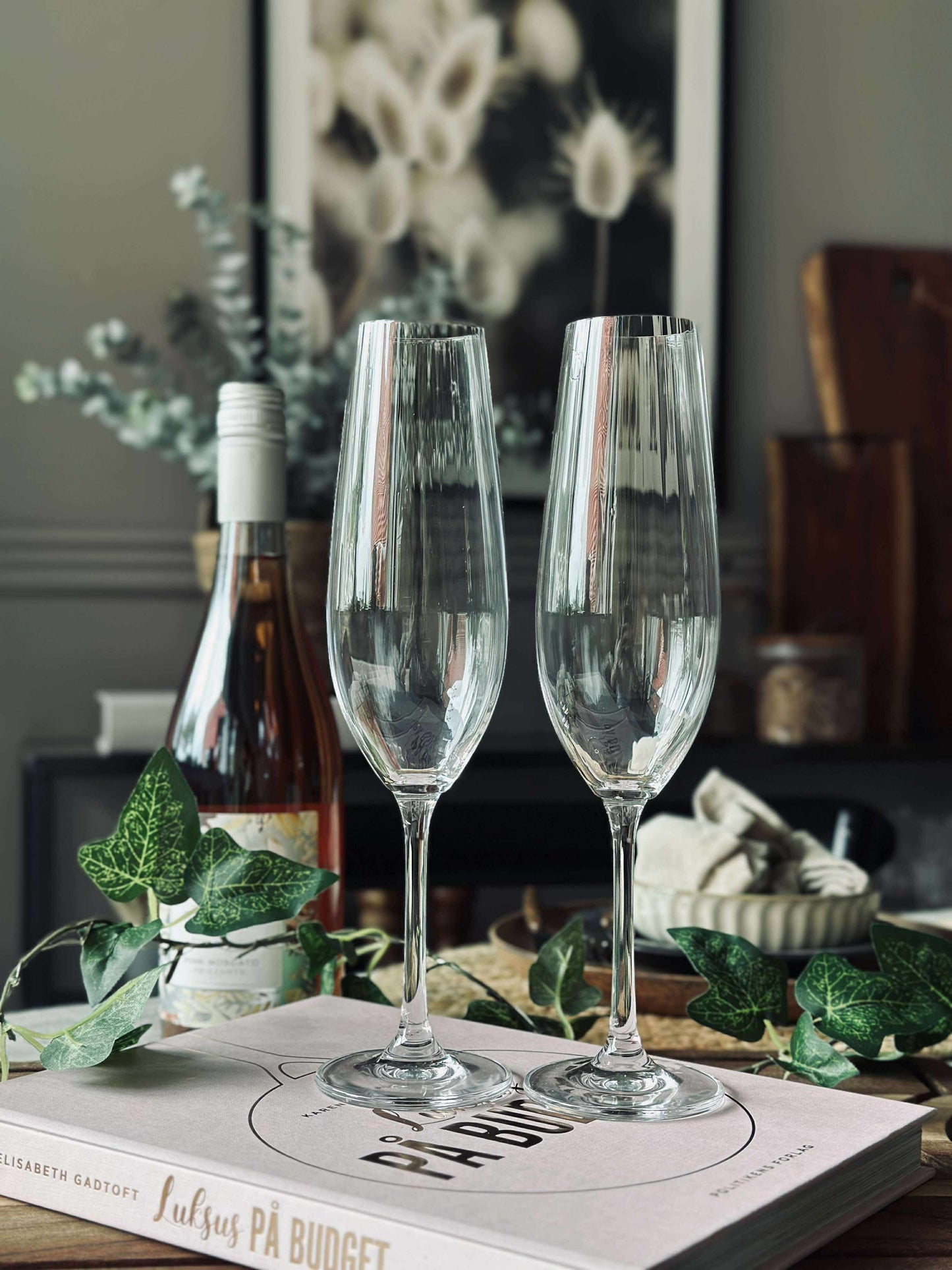 Champagne glas CRYSTAL af 2 stk