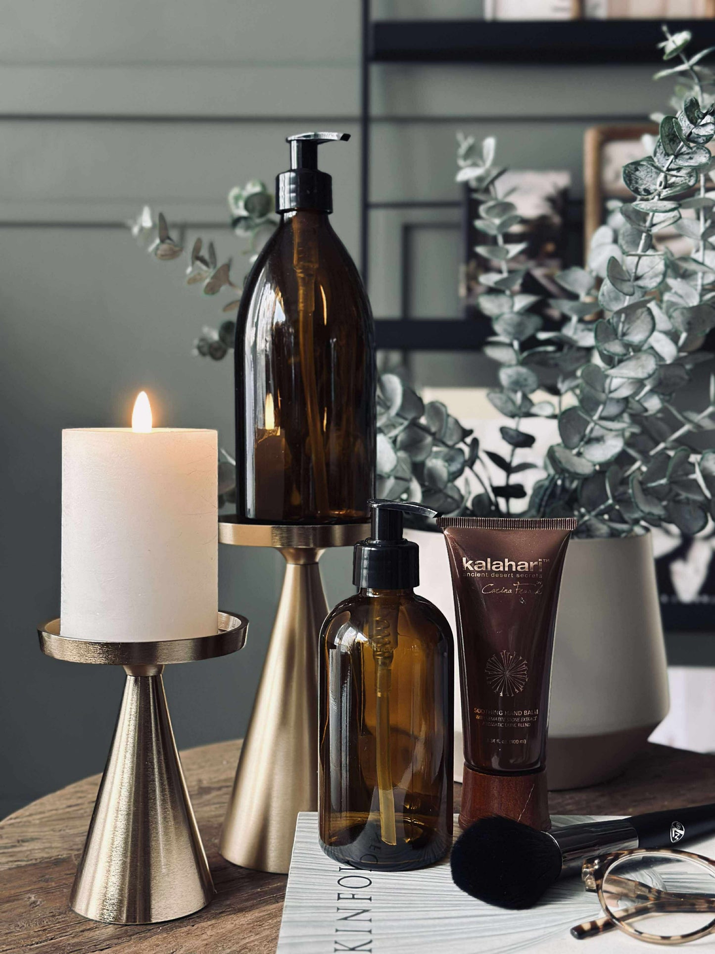 Lysestage til bloklys - 13 cm