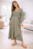 Kjole Luna wrap - Olive Mist