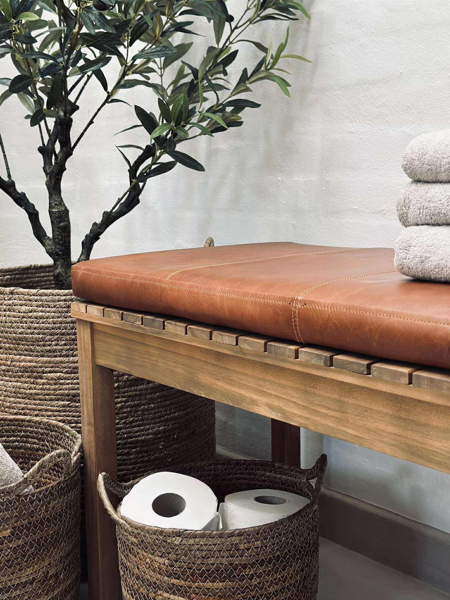 Hynde i læder Tokyo - 118cm Cognac