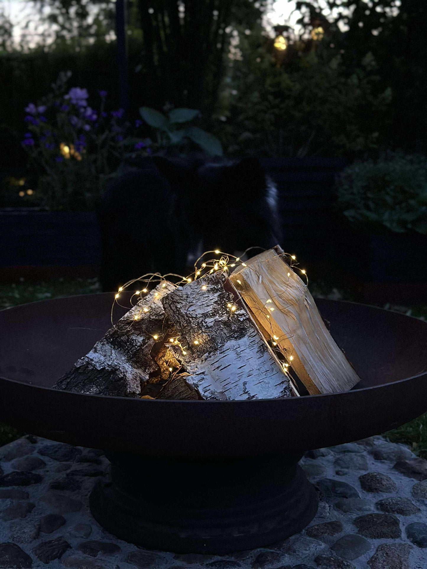 Lyskæde med solceller - 200 lys