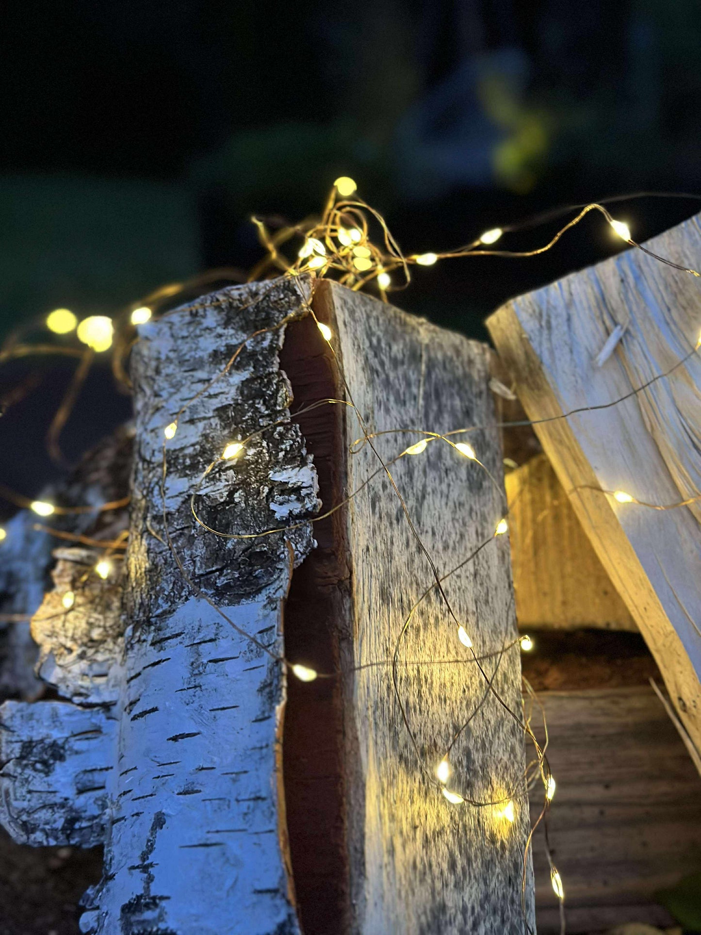 Lyskæde med solceller - 200 lys